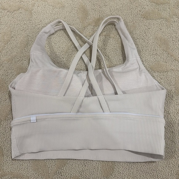 Lululemon Ribbed Longline Energy Bra. Nude. Women’s 6. - Picture 2 of 3
